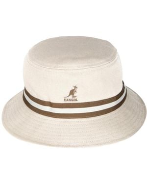 Kangol Striped Fisherman's Hat - White