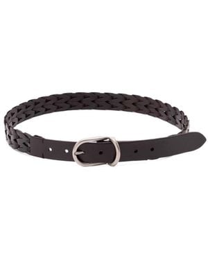 Brunello Cucinelli Braided Belt - White