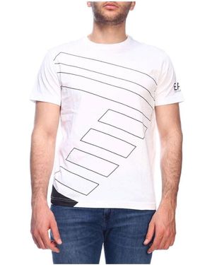 EA7 Logo Printed T-Shirt - White