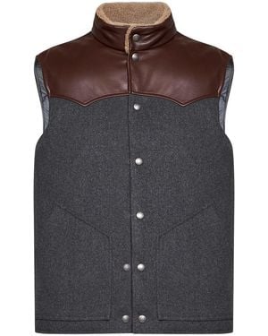 Brunello Cucinelli Sleeveless Padded Vest - Brown