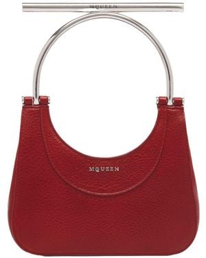 McQueen Mini Cross-Bar Tote Bag - Red