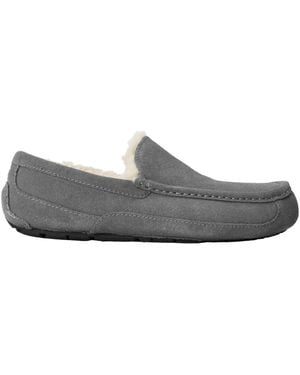 UGG Faux Suede Loafers For Home Wear - Gray