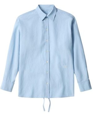 MM6 by Maison Margiela Tie-Back Shirt - Blue