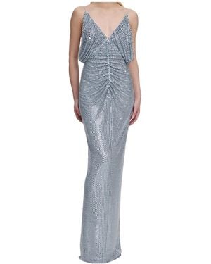 Self-Portrait Embellished Maxi Dress - Blue