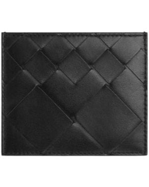 Bottega Veneta Intrecciato Credit Card Case - Black