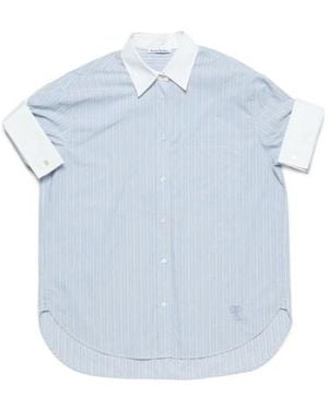 Acne Studios Striped Button-Up Shirt - Blue
