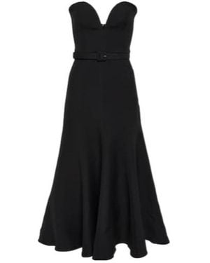 Roland Mouret Off-The-Shoulder Midi Dress - Black