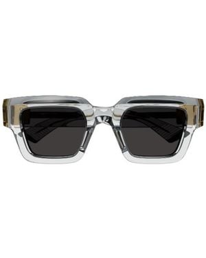 Bottega Veneta Eyewear Square Frame Sunglasses - White