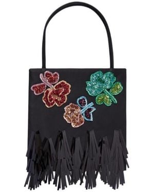 Marni Sequin-Embellished Satin Tote Bag - Black
