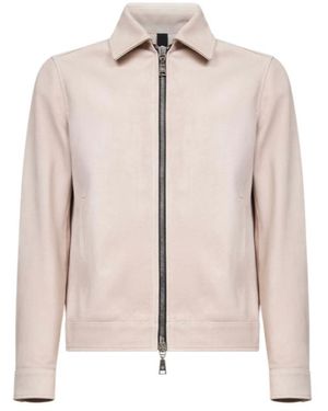 Tagliatore Slim Fit Zip Jacket - Pink