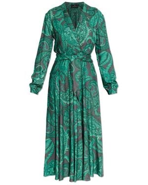 Etro Long-Sleeved Dress - Green