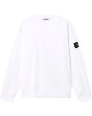 Stone Island Regular-Fit Crewneck Sweatshirt - White