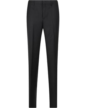 Tagliatore Casual Trousers With Belt Loops - Black