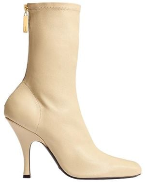 KHAITE Eva Zipped Boots - Natural
