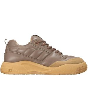 Ami Paris Ami 1509 Paneled Sneakers - Brown
