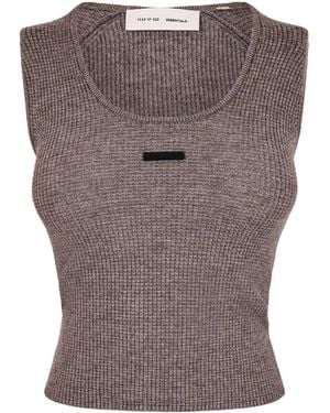 Fear Of God Waffle Tank Vest - Brown
