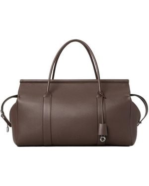 Loro Piana Loom Weekender Bag L42 - Brown