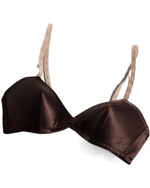 Miu Miu Satin Bra - Brown