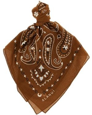 Alanui Paisley Bandana Scarf - Brown