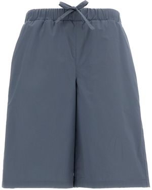 Rier Elasticated Cotton Bermuda Shorts - Blue