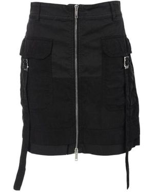 Iceberg Zip-Detail Skirt - Black