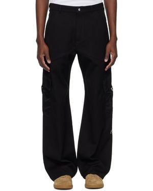 CASABLANCA Paneled Cargo Pants - Black