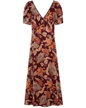 FARM Rio Floral Dress - Red