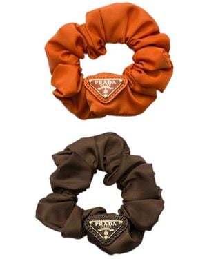Prada Re-Nylon Hair Bands - Orange