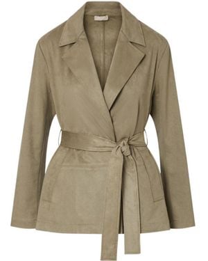 Liu Jo Faux Suede Jacket - Green