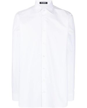 Raf Simons Mesh-Detail Cotton Shirt - White