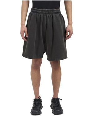 Entire studios Elastic-Waist Bermuda Shorts - Black