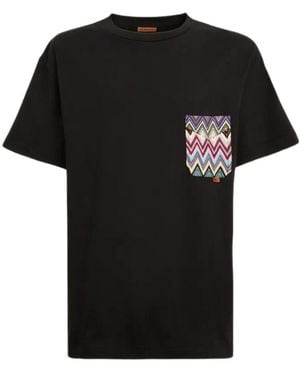 Missoni Contrast-Pocket T-Shirt - Black