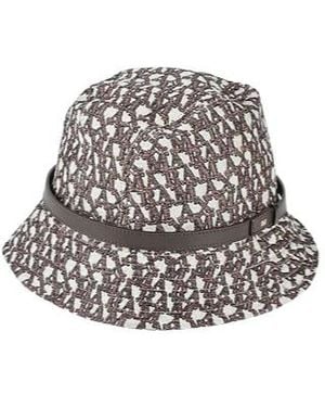 Max Mara Printed Bucket Hat - White
