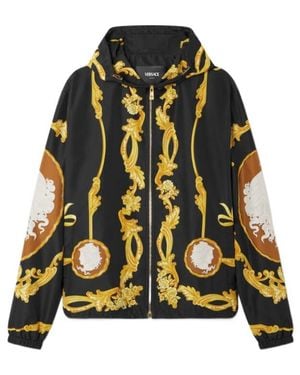 Versace Pattern-Printed Zipped Jacket - Black