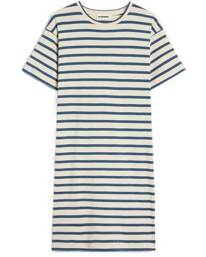 Jil Sander Cotton Crew-Neck Dress - Grey