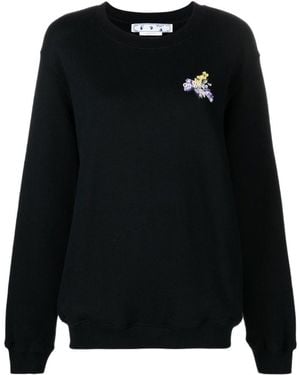 Off-White c/o Virgil Abloh Floral Arrows-Motif Sweatshirt - Black