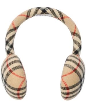 Burberry Check Patterned Earmuffs - Metallic