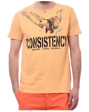 Armani Jeans Logo Details T-Shirt - Orange