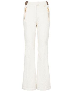 Balmain High Waist Ski Trousers - White
