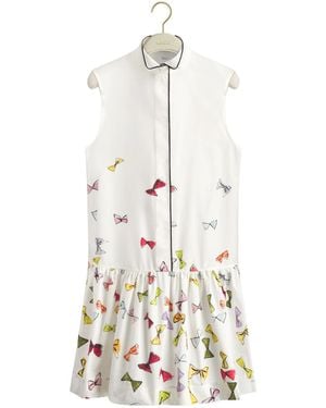 Dior Iviera Short Flared Dress - Natural