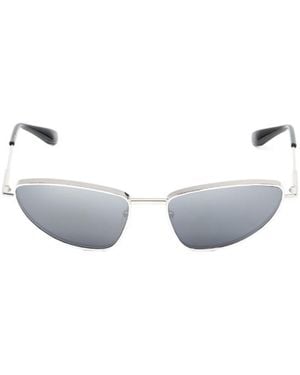 McQueen Eyewear Cat-Eye Frame Sunglasses - White