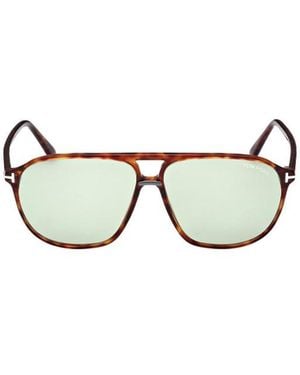 Tom Ford Logo Sunglasses - Metallic