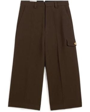 Ami Paris Ami Military Bermuda Shorts - Brown