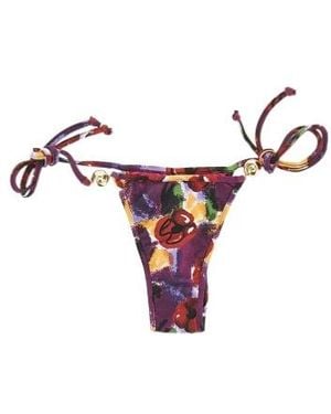 Reina Olga Carioca Splash Bikini Bottom - Red