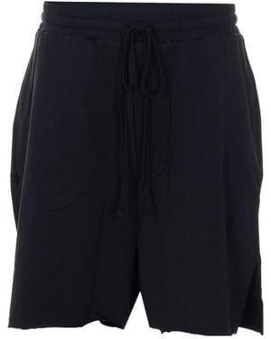 Thom Krom Elastic Waist Drawstring Shorts - Blue