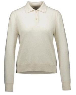 Allude Button-Fastening Polo Shirt - White