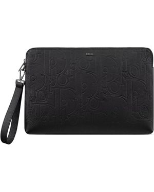 Dior A4 Zipped Pouch - Black
