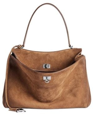 Balenciaga Rodeo Handbag Medium - Brown