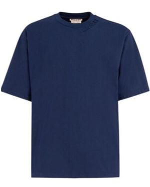 Marni Logo-Patch Crewneck T-Shirt - Blue