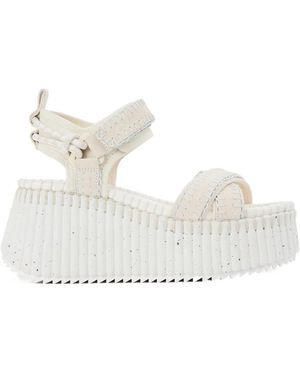 Chloé Chloé Nama Platform Sandals - White